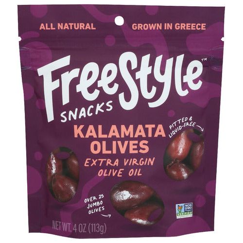 FREESTYLE SNACKS: Olives Kalamata Xtra Vgn, 4 OZ - #tag1# - #tag2#