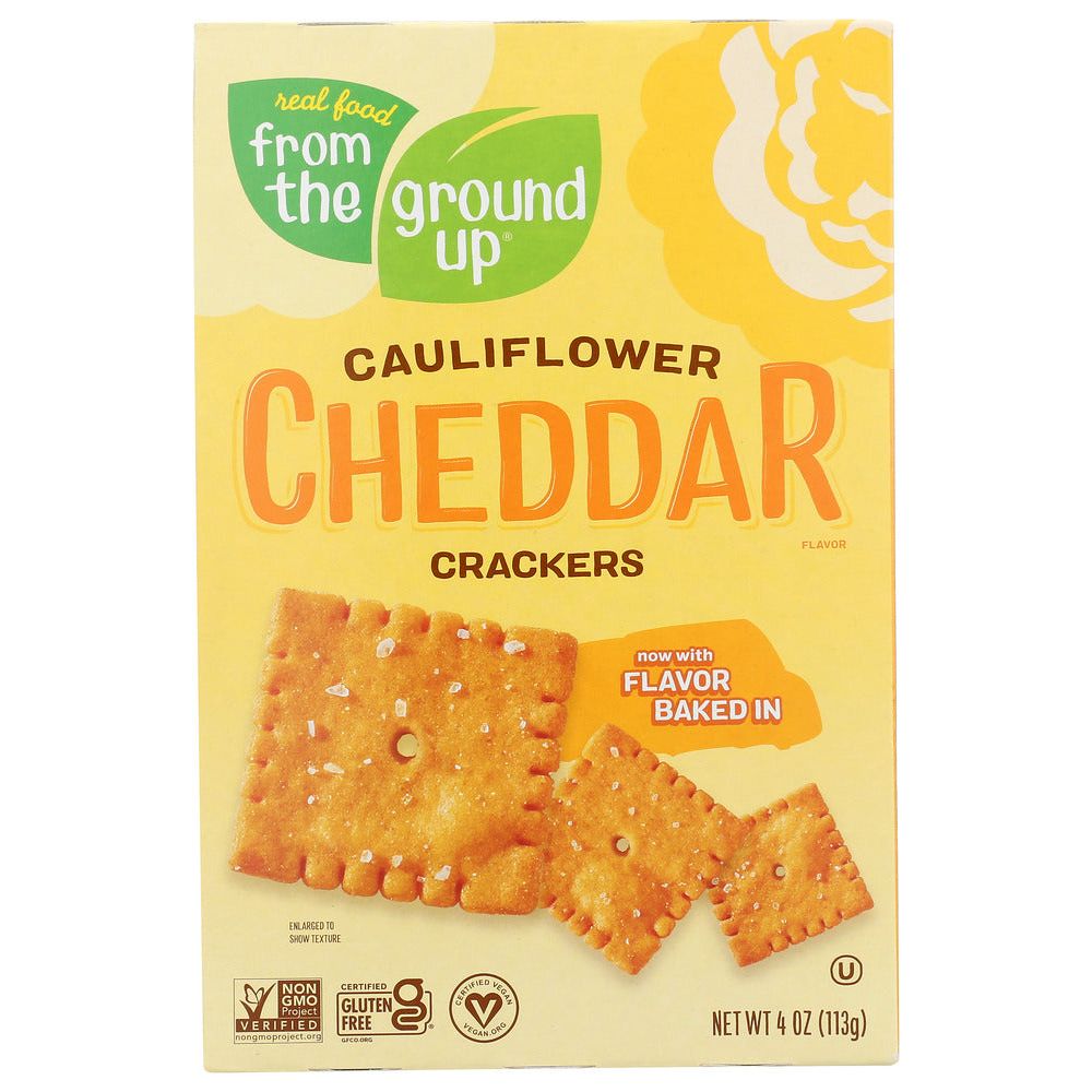 FROM THE GROUND UP: Cheddar Cauliflower Crackers, 4 oz - #tag1# - #tag2#