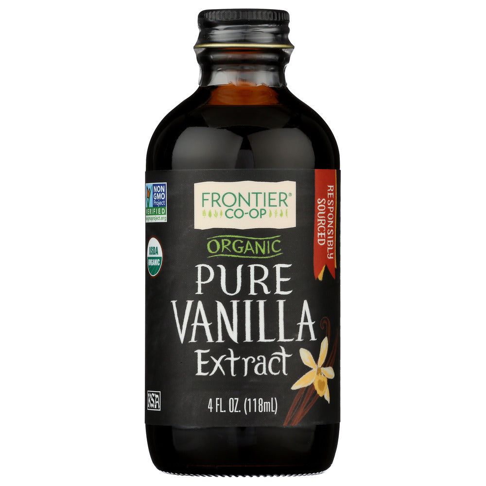 FRONTIER HERB: Organic Vanilla Extract, 4 oz - #tag1# - #tag2#
