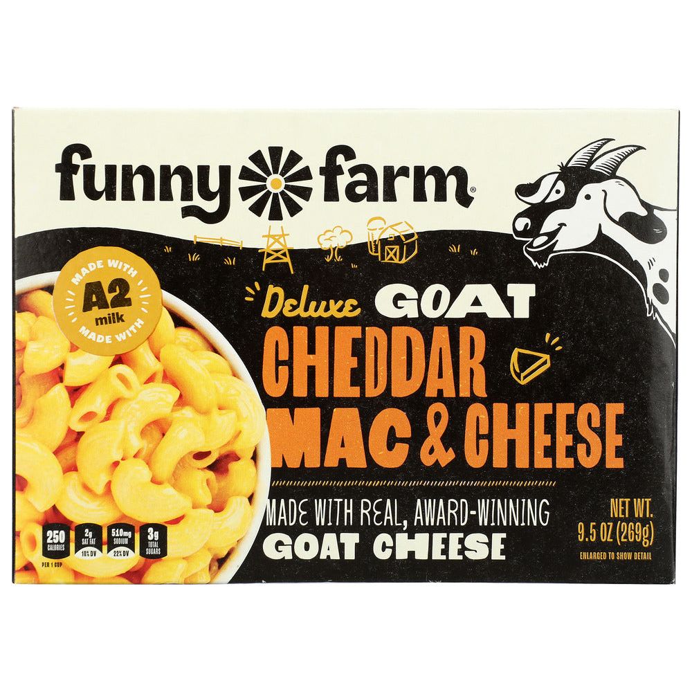 FUNNY FARMS: Goat Cheddar Cheese, 9.5 oz - #tag1# - #tag2#