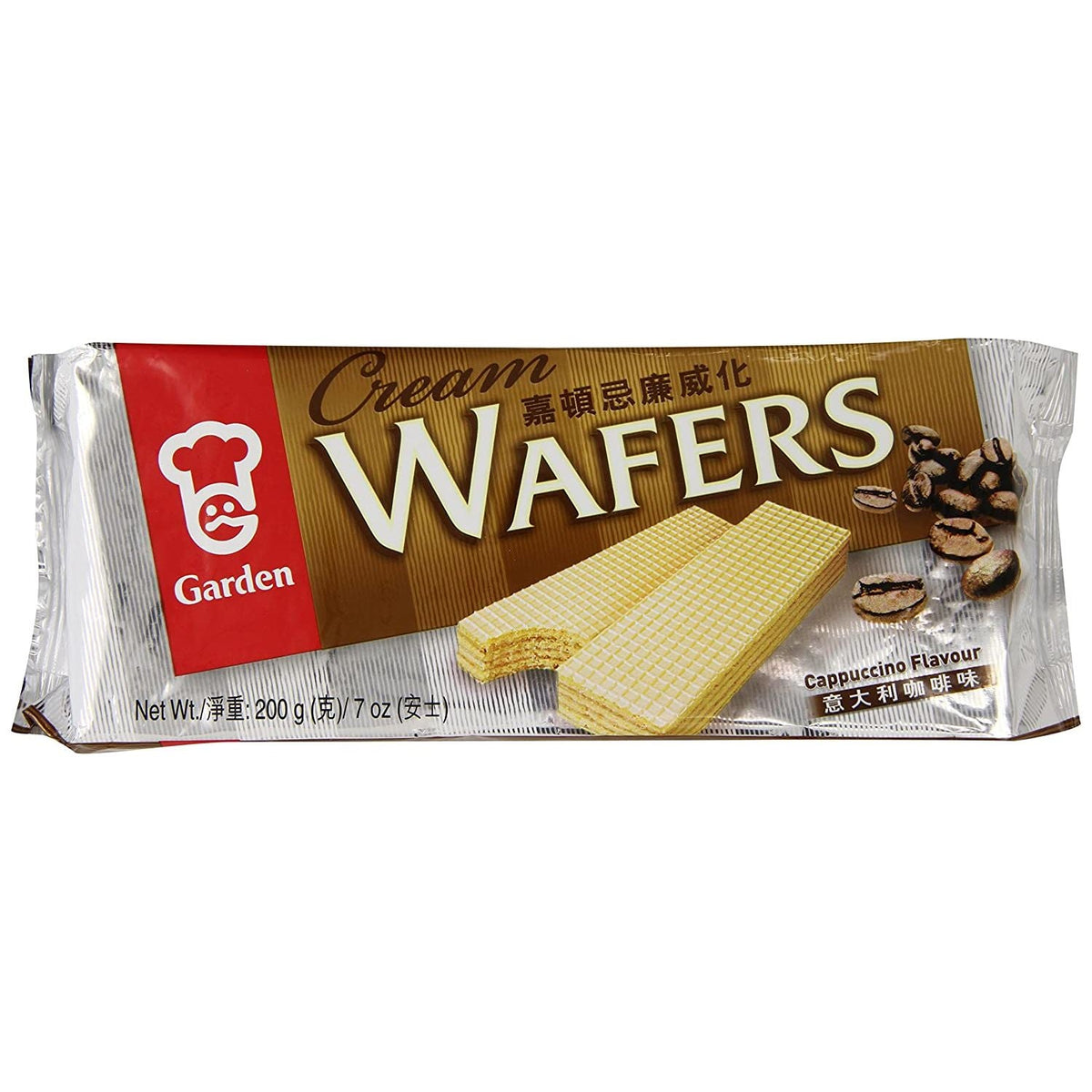 GARDEN: Wafers Cream Cappuccino, 7 OZ - #tag1# - #tag2#