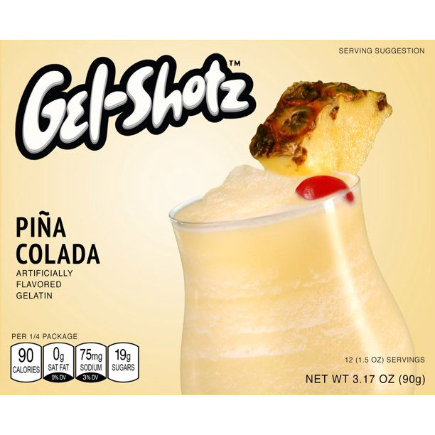 GEL SHOTZ: Pina Colada Gelatin, 3.17 oz - #tag1# - #tag2#