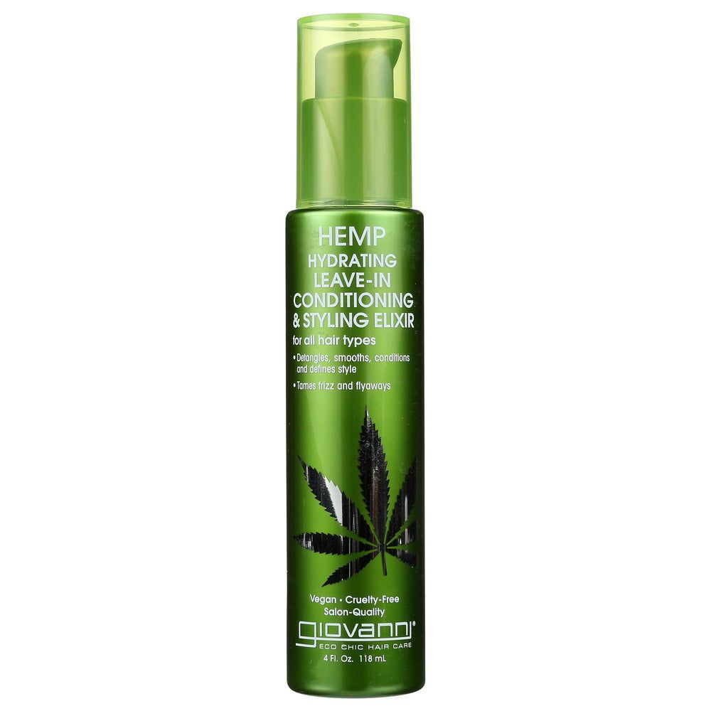 GIOVANNI COSMETICS: Hemp Hydrating Leave In Conditioning And Styling Elixir, 4 oz - #tag1# - #tag2#