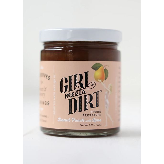 GIRL MEETS DIRT: Donut Peach Lime Spoon Preserves, 7.75 oz - #tag1# - #tag2#