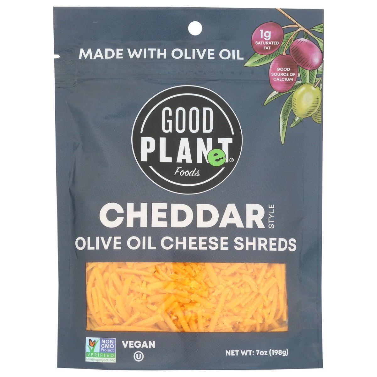 GOOD PLANET FOODS: Cheese Chddr Olv Ol Shrd, 7 oz - #tag1# - #tag2#