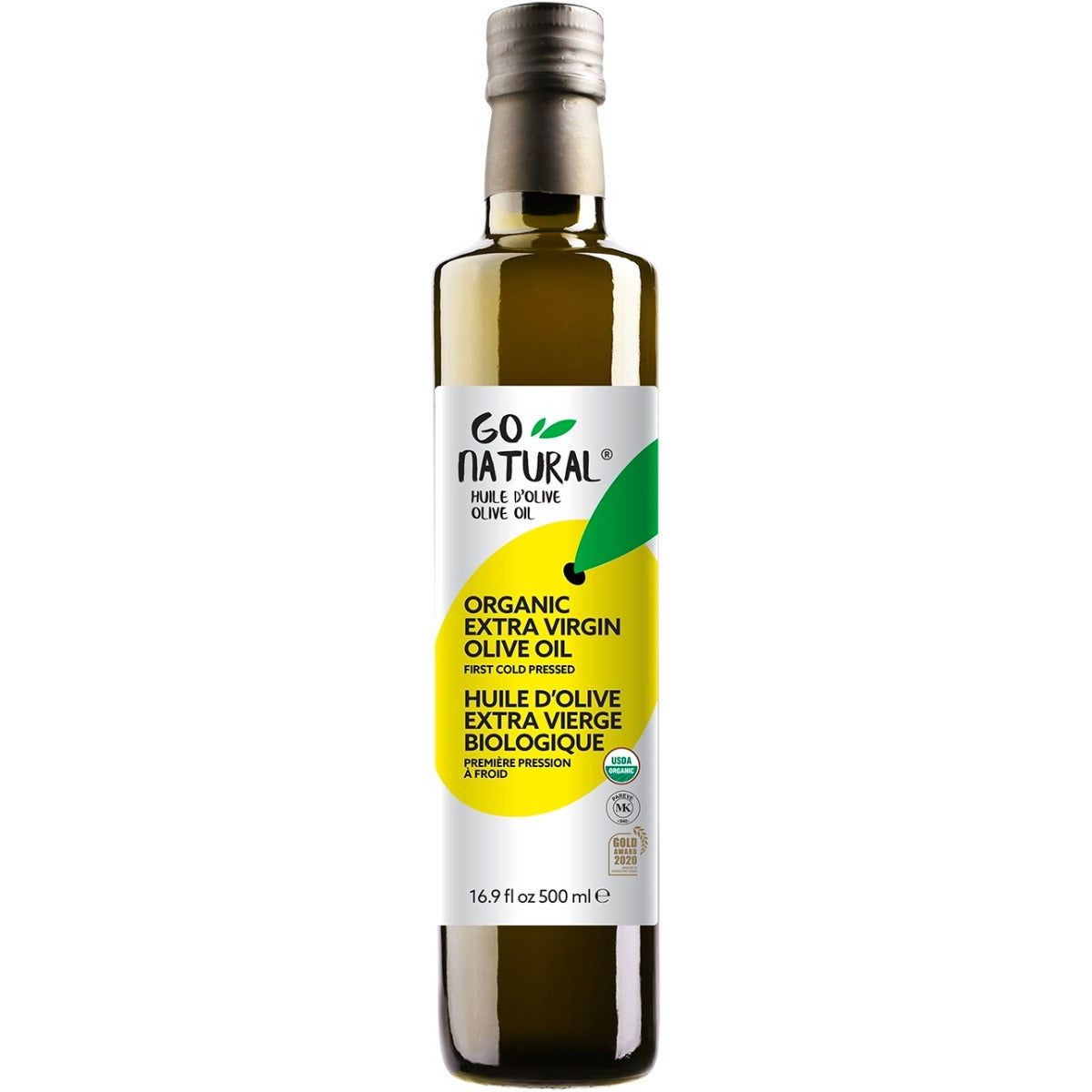 GO NATURAL OLIVE OIL: Organic Extra Virgin Olive Oil, 16.9 fo - #tag1# - #tag2#