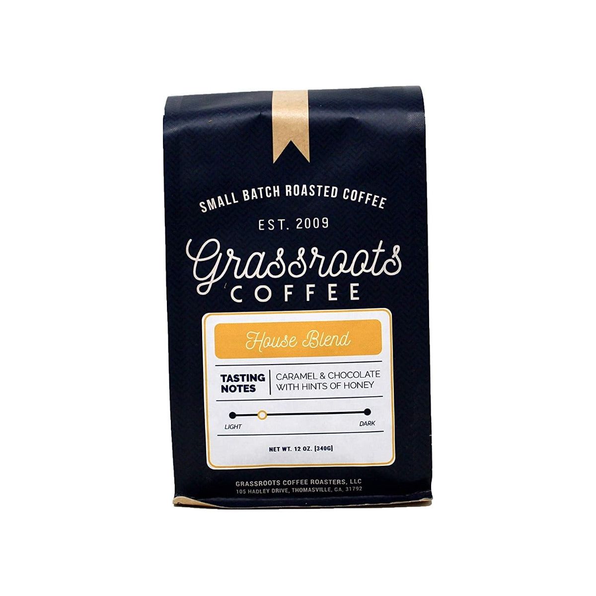 GRASSROOTS COFFEE ROASTER: Coffee House Blend, 12 OZ - #tag1# - #tag2#