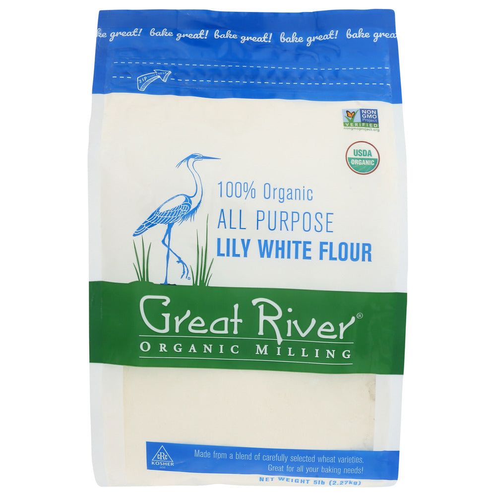 GREAT RIVER ORGANIC MILLING: Organic All Purpose Lily White Flour, 5 lb - #tag1# - #tag2#