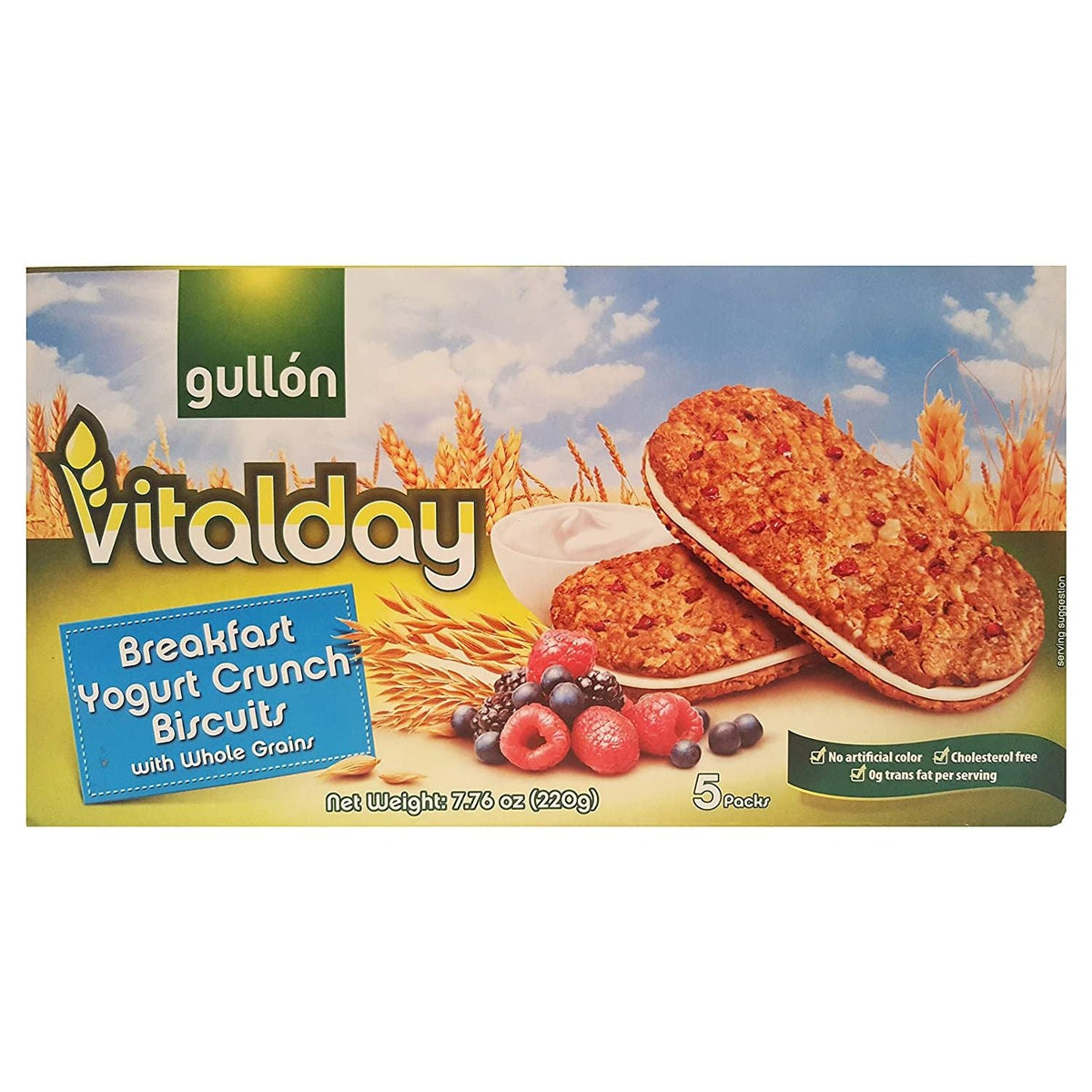 GULLON: Biscuit Brkst Yogurt Crun, 7.76 oz - #tag1# - #tag2#