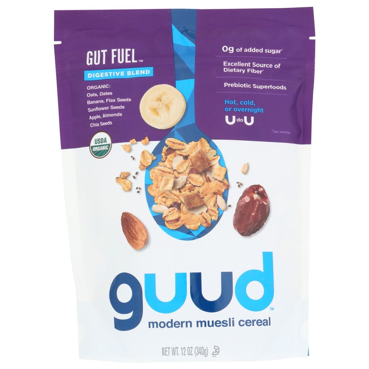 GUUD MODERN CEREAL: Gut Fuel Organic Muesli, 12 oz - #tag1# - #tag2#