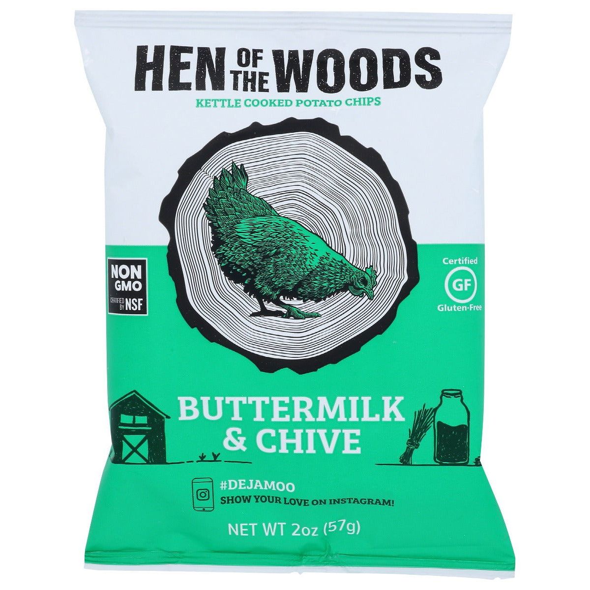 HEN OF THE WOODS: Chips Bttrmlk N Chive 2Oz, 2 oz - #tag1# - #tag2#