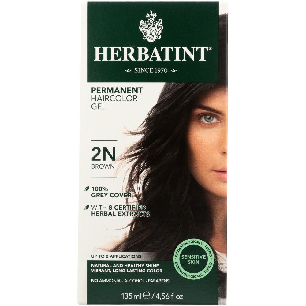 HERBATINT: Permanent Herbal Haircolor Gel 2N Brown, 4 oz - #tag1# - #tag2#