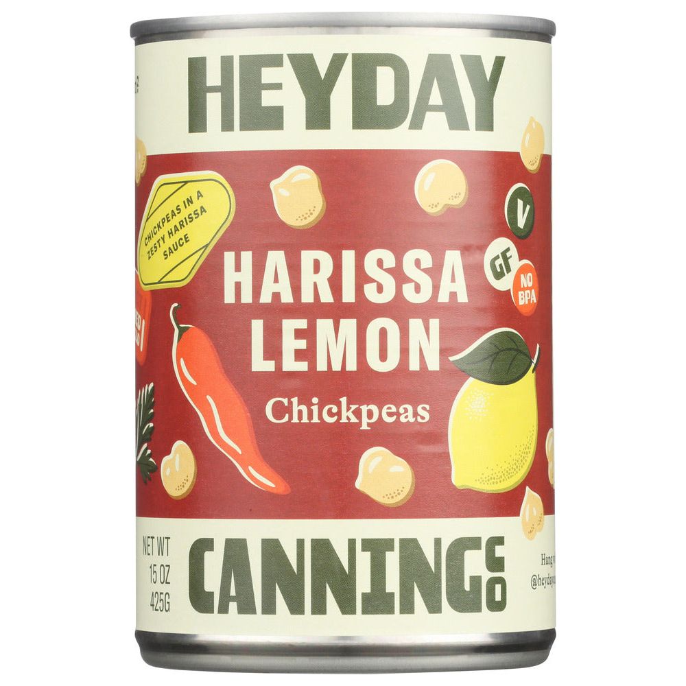 HEYDAY CANNING CO: Chickpeas Harissa Lemon, 15 OZ - #tag1# - #tag2#