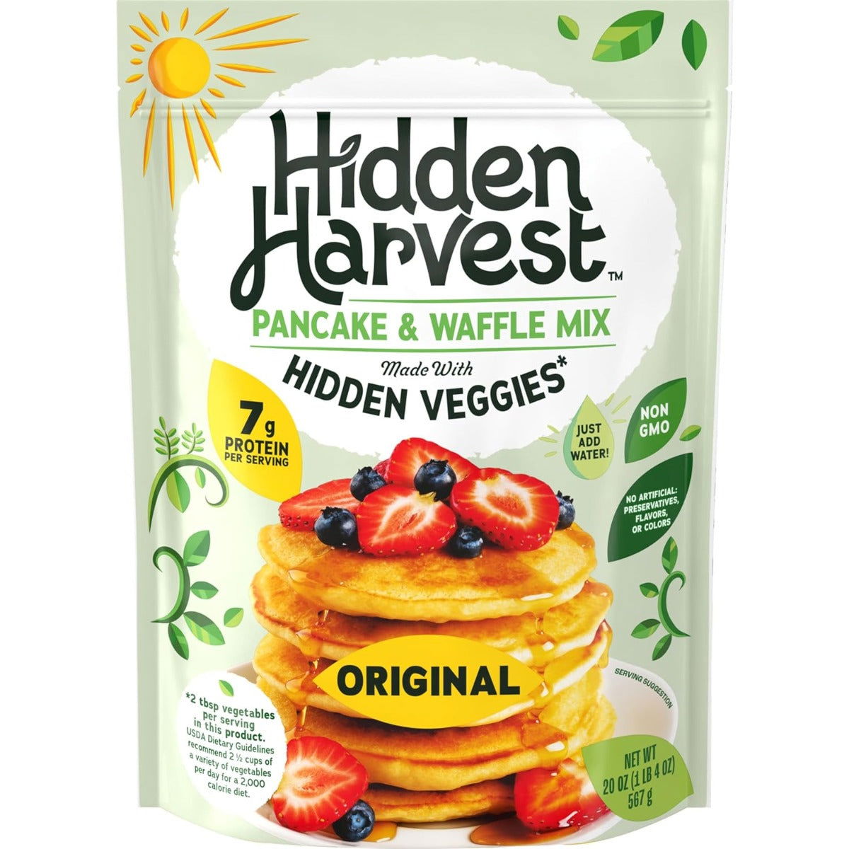 HIDDEN HARVEST: Original Pancake Mix, 20 oz - #tag1# - #tag2#