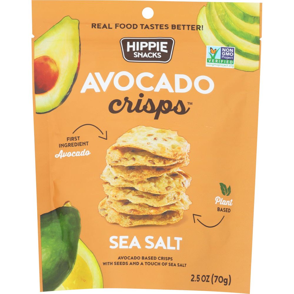 HIPPIE SNACKS: Avocado Crisps Sea Salt, 2.5 oz - #tag1# - #tag2#