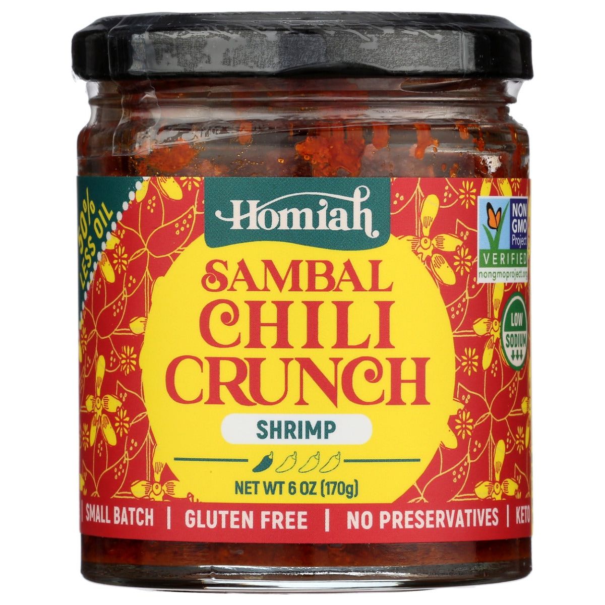 HOMIAH: Sambal Chili Crunch Shrimp, 6 oz - #tag1# - #tag2#