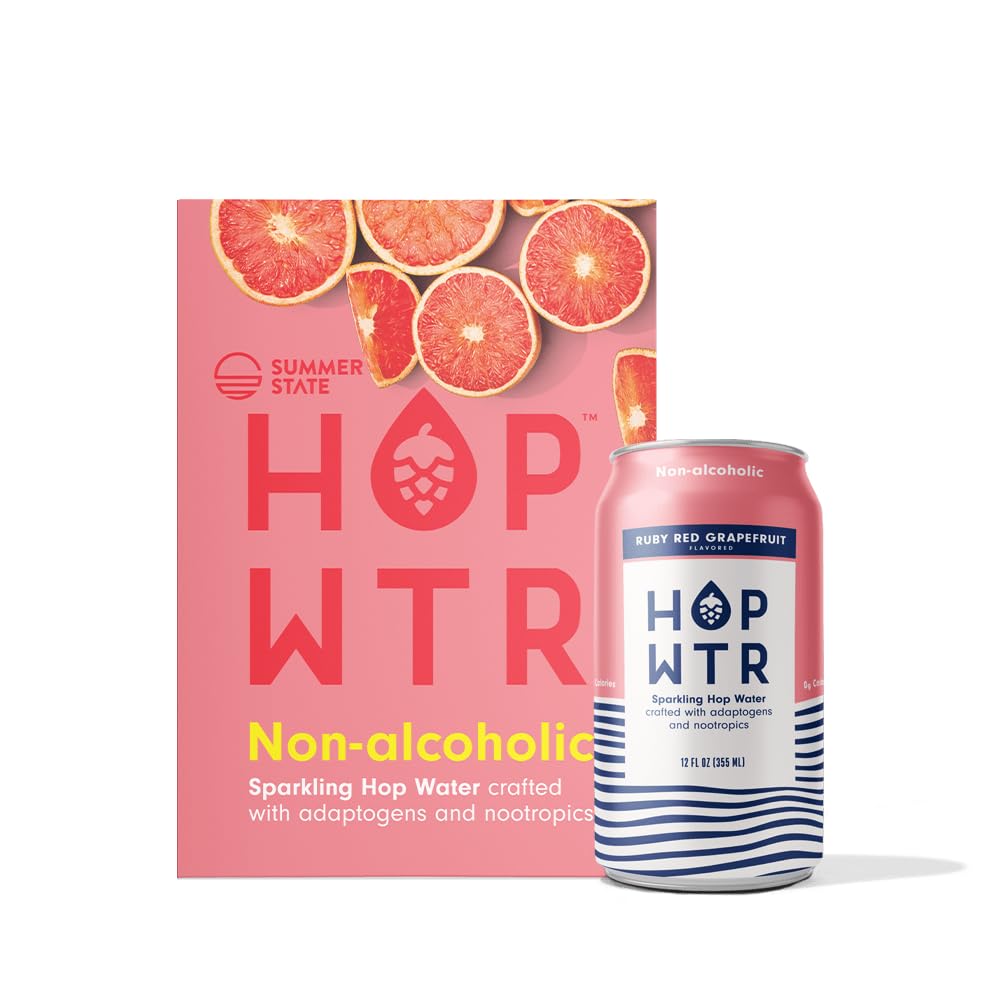HOP WTR: Ruby Red Grapefruit Sparkling Water 6pk, 72 oz - #tag1# - #tag2#