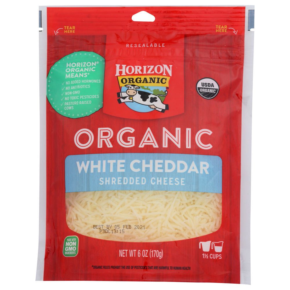 HORIZON: Organic Finely Shredded Cheddar Cheese, 6 oz - #tag1# - #tag2#