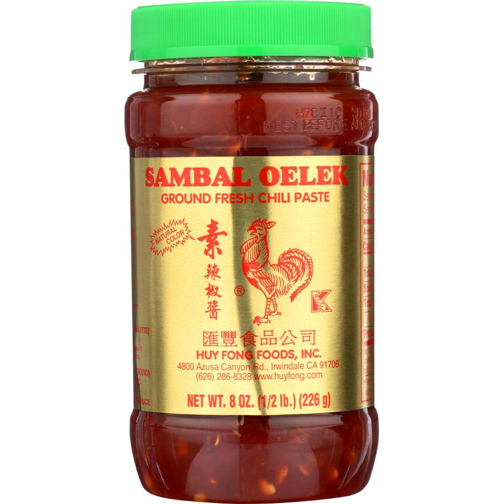 HUY FONG: Sambal Oelek Ground Fresh Chili Paste, 8 oz - Sunshine Co Op. - #tag1# - #tag2# - #tag3# - #tag4#