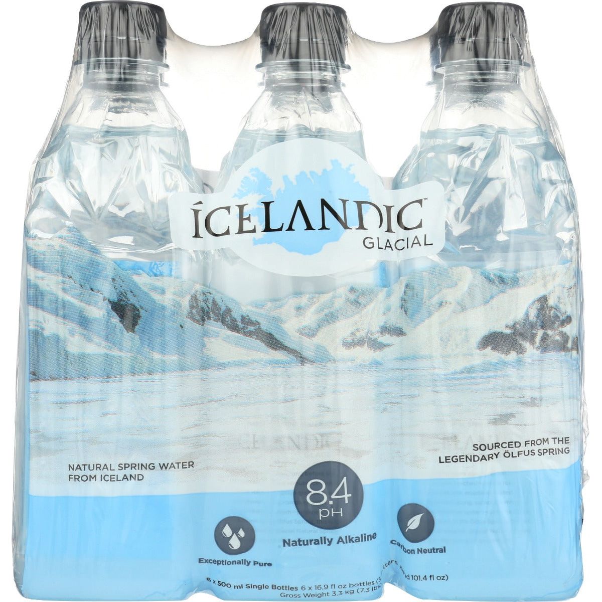 ICELANDIC GLACIAL: Water 6Pk Spring Ntrl, 101.4 fo - #tag1# - #tag2#