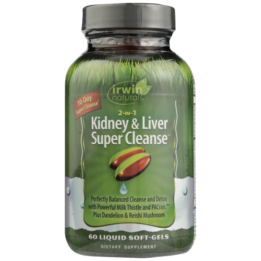 IRWIN NATURALS: Cleanse Kidney Liver Supr, 60 sg - #tag1# - #tag2#