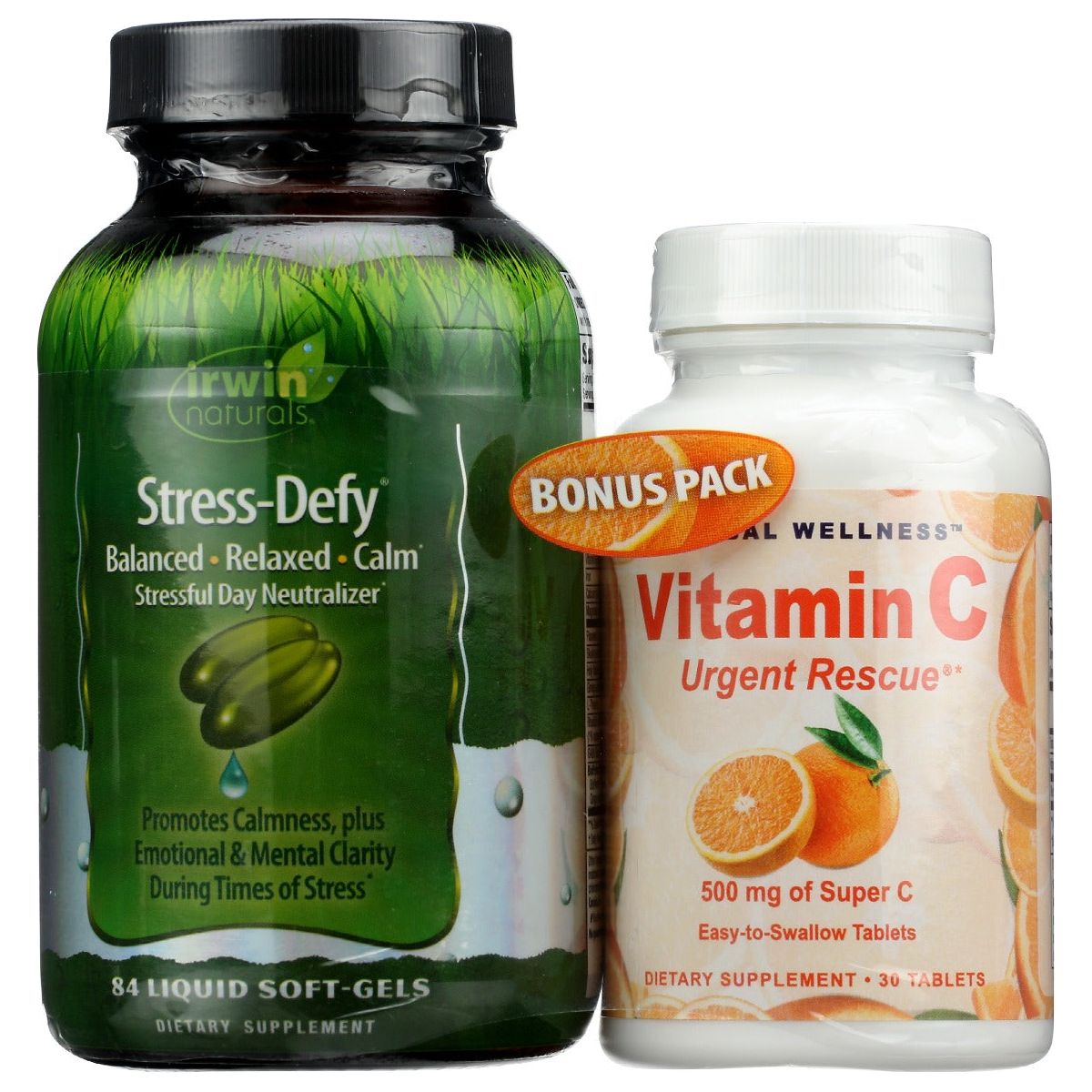 IRWIN NATURALS: Stress Defy Vitc, 84 sg - #tag1# - #tag2#
