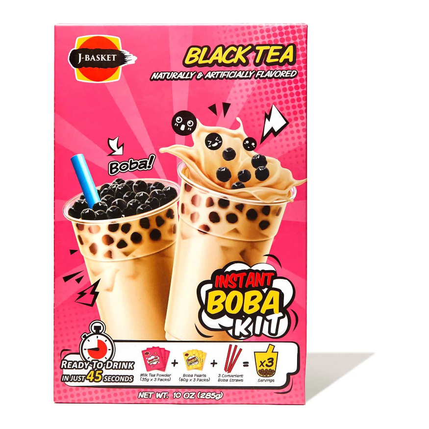J-BASKET: Black Tea Instant Boba Kit, 10 oz - #tag1# - #tag2#