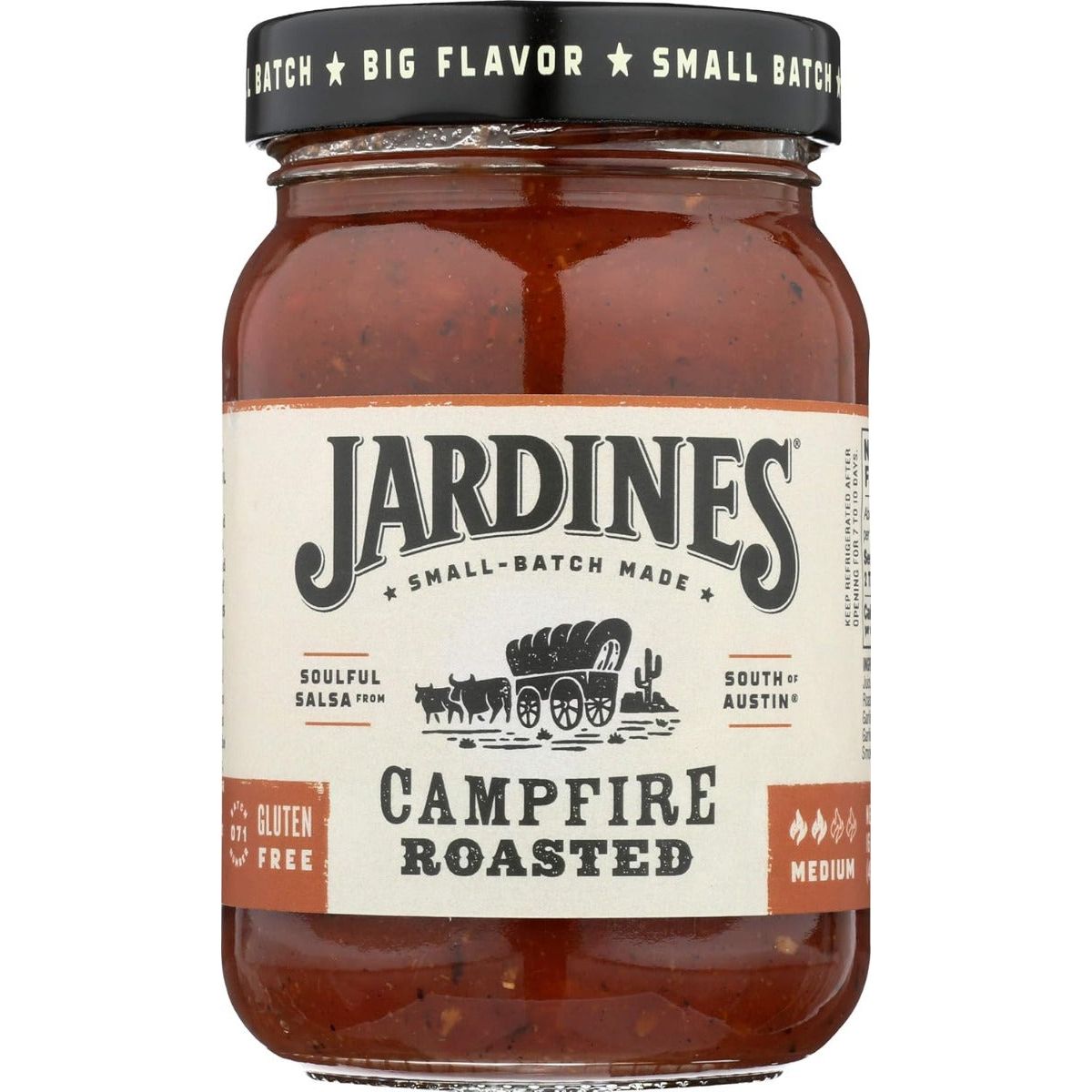 JARDINES: Medium Campfire Roasted Salsa, 16 oz - #tag1# - #tag2#