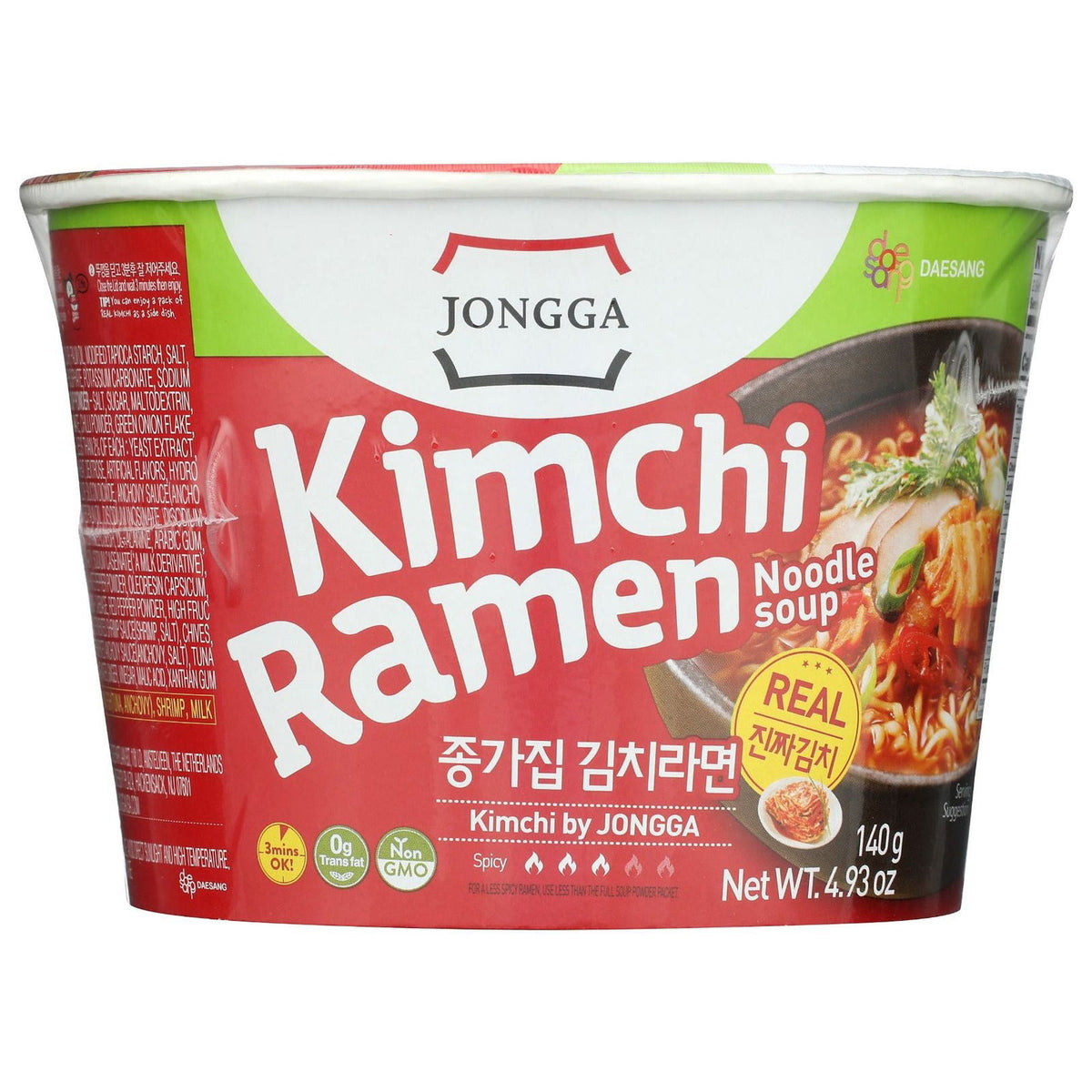 JONGGA: Kimchi Ramen Cup Large, 4.9 oz - #tag1# - #tag2#