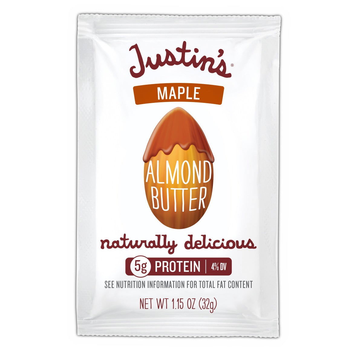 JUSTIN'S: Almond Butter Squeeze Pack Maple, 1.15 oz - #tag1# - #tag2#