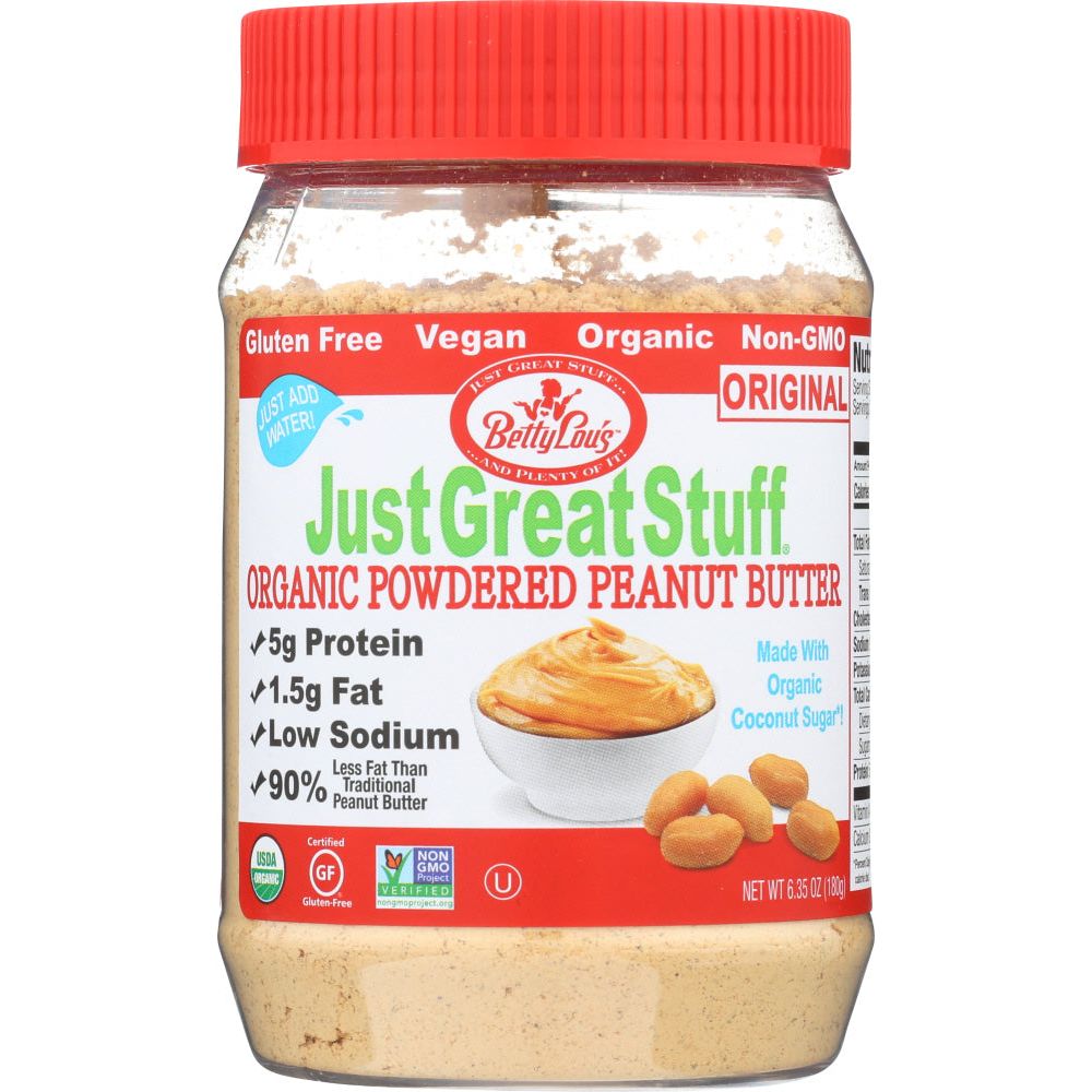 JUST GREAT STUFF: The Original Powdered Organic Peanut Butter, 6.35 oz - #tag1# - #tag2#