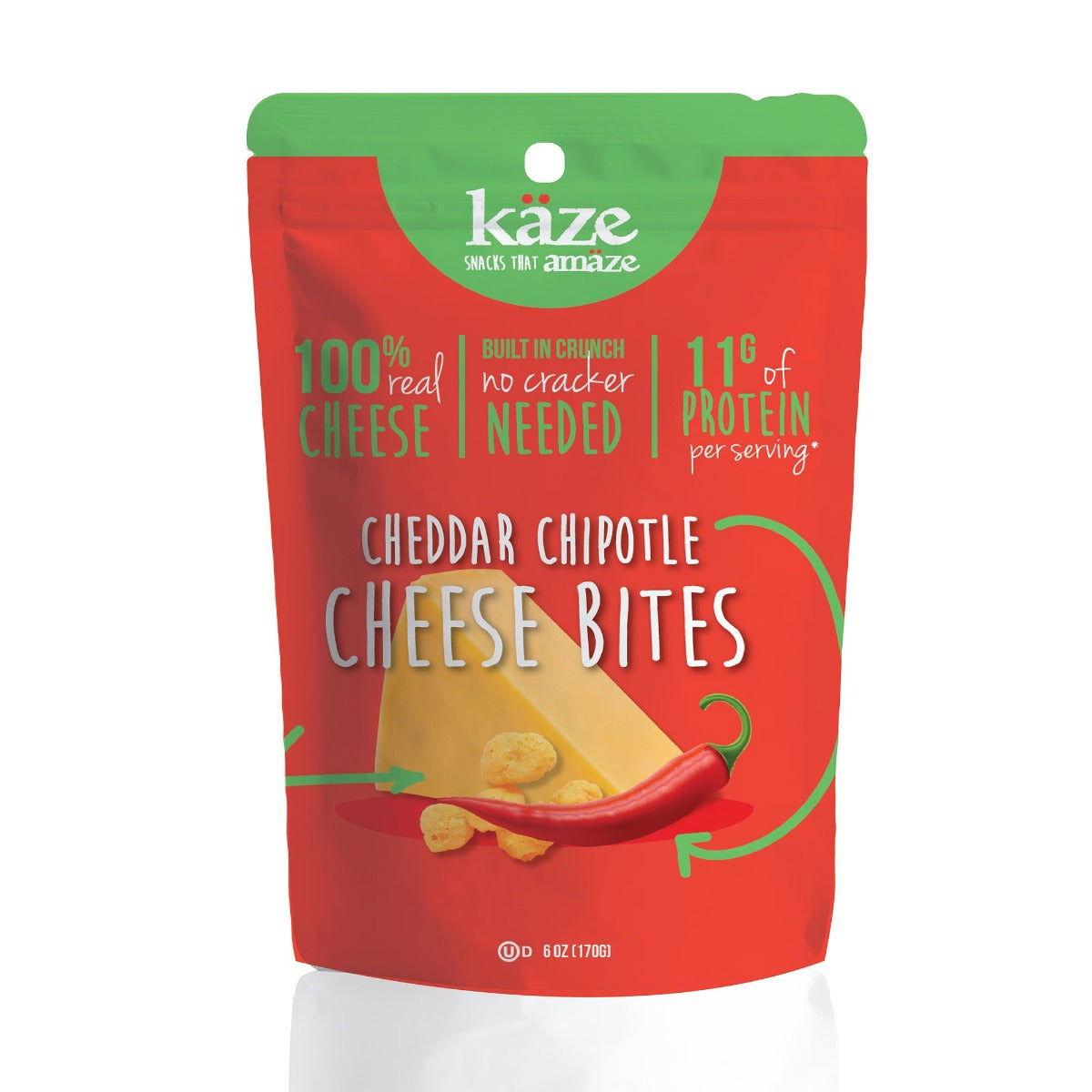 KAZE: Cheddar Chipotle Cheese Bites, 6 oz - #tag1# - #tag2#