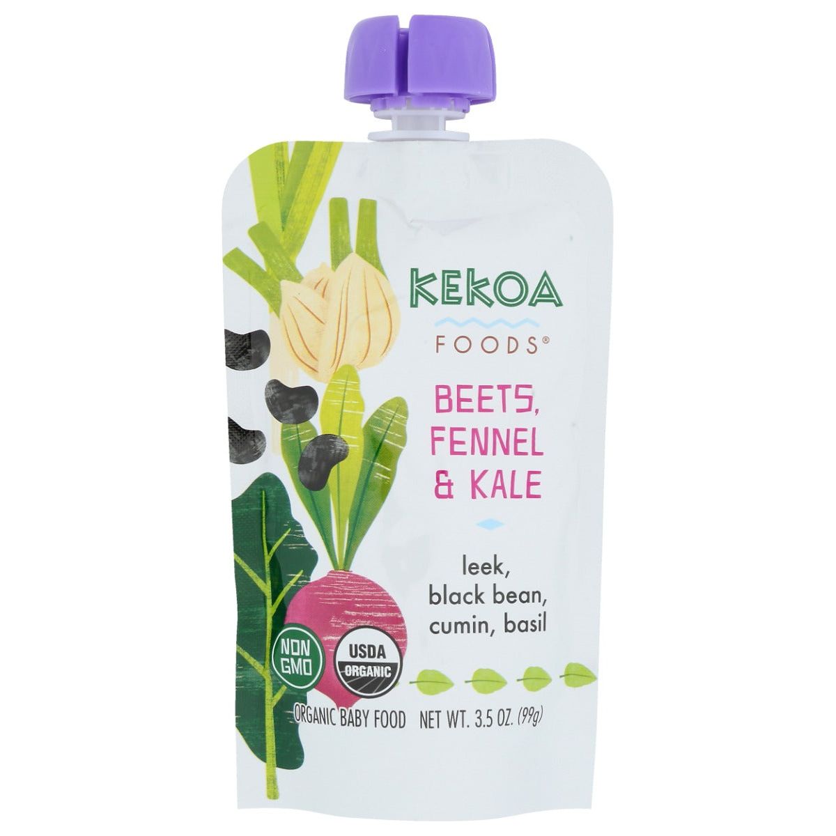 KEKOA: Beets Fennel And Kale Squeeze Pouch, 3.5 oz - #tag1# - #tag2#