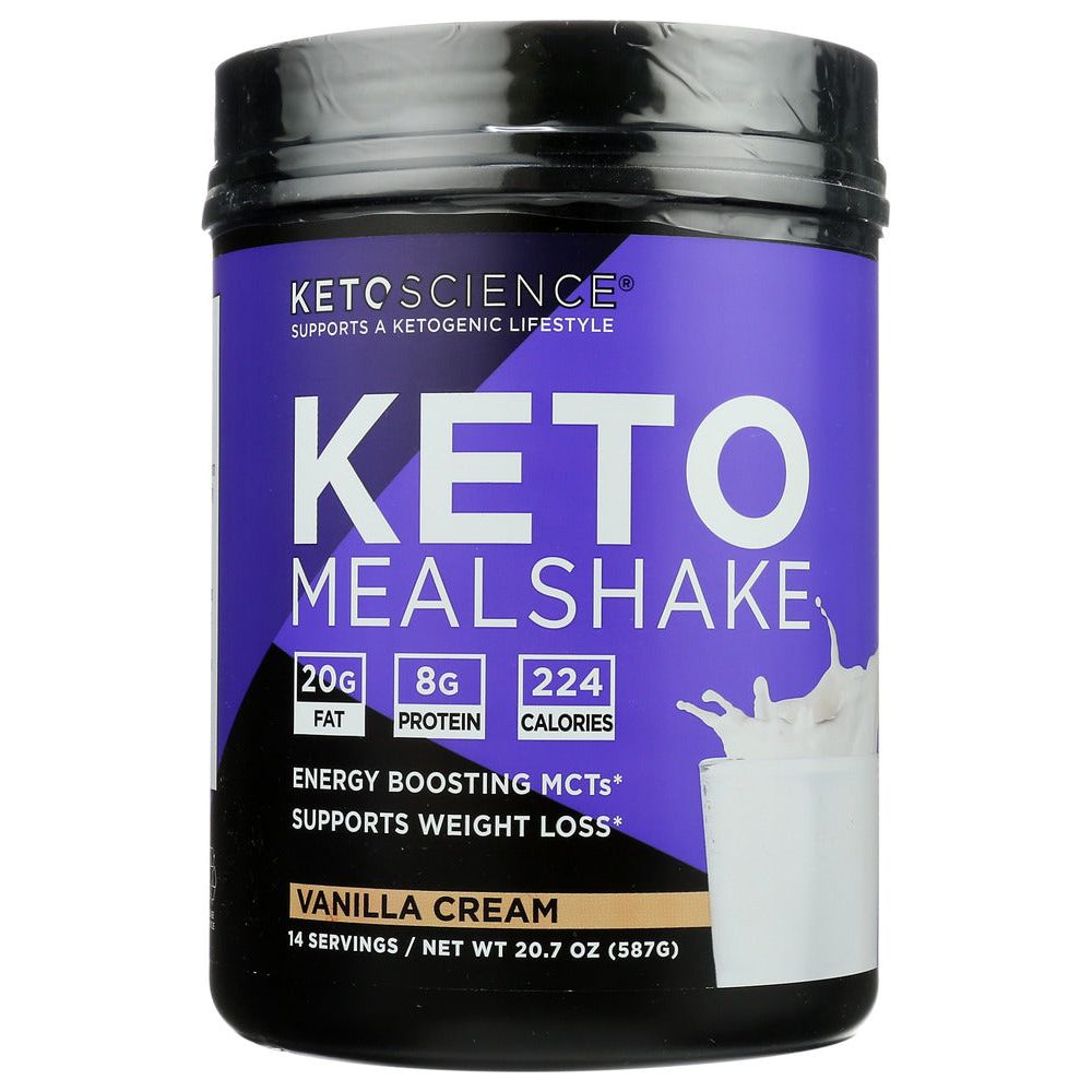 KETO SCIENCE: Vanilla Cream Mealshake, 20.7 oz - #tag1# - #tag2#
