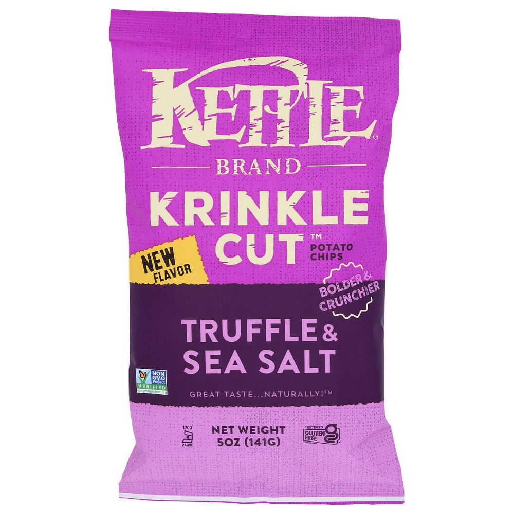 KETTLE FOODS: Krinkle Cut Truffle and Sea Salt, 5 oz - #tag1# - #tag2#