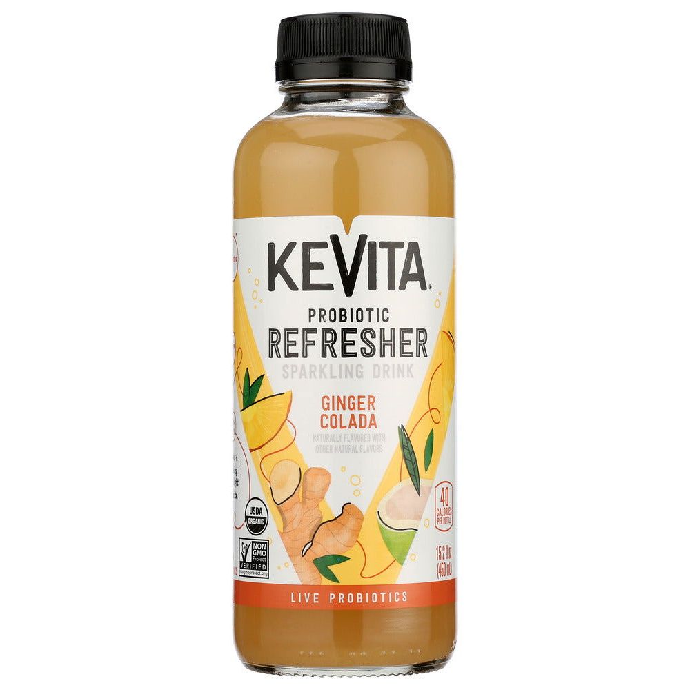KEVITA: Drink Probiotic Sparkling Ginger Colada, 15.2 fo - #tag1# - #tag2#