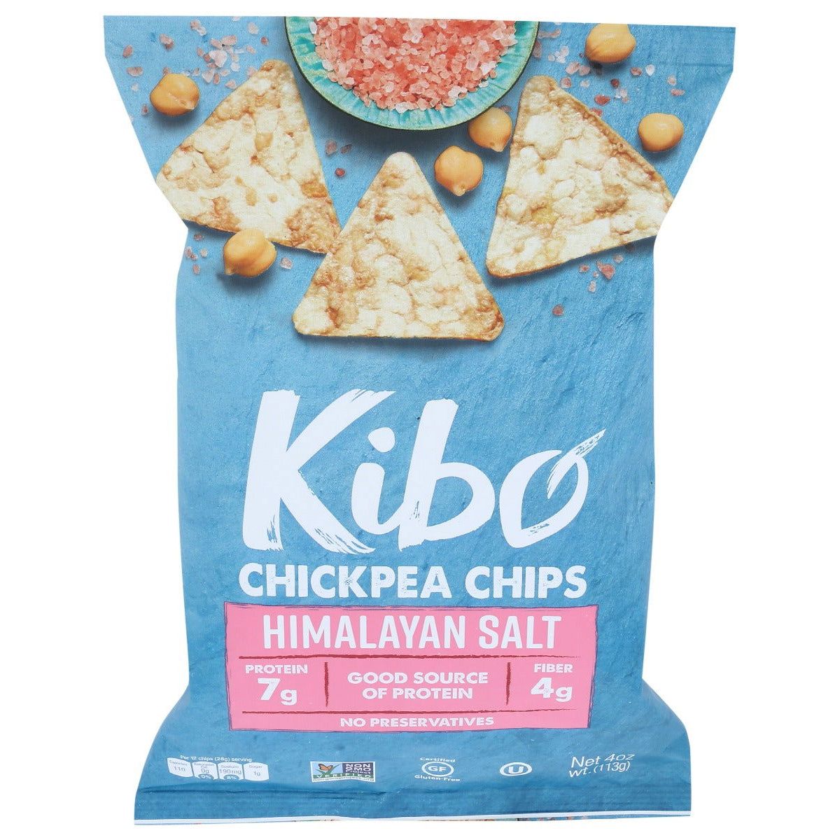KIBO: Himalayan Salt Chickpea Chips, 4 oz - #tag1# - #tag2#