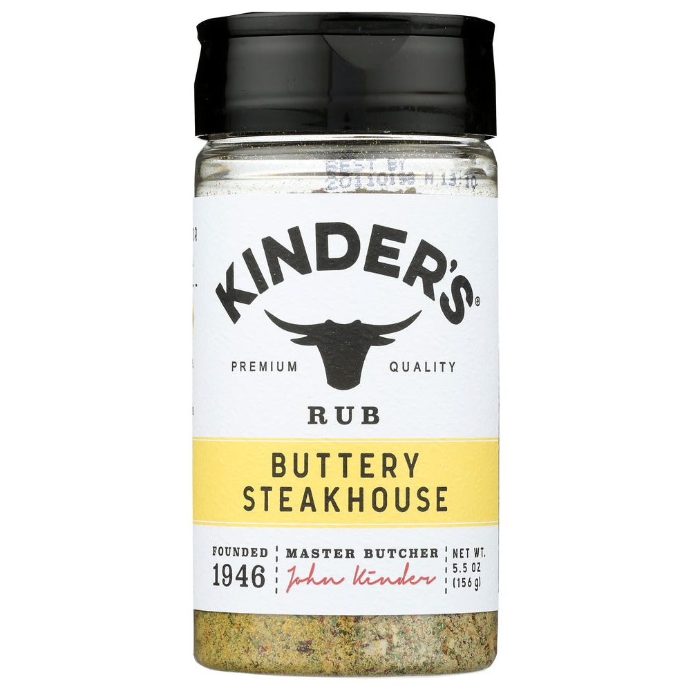KINDERS: Buttery Steakhouse Rub, 5.5 oz - #tag1# - #tag2#