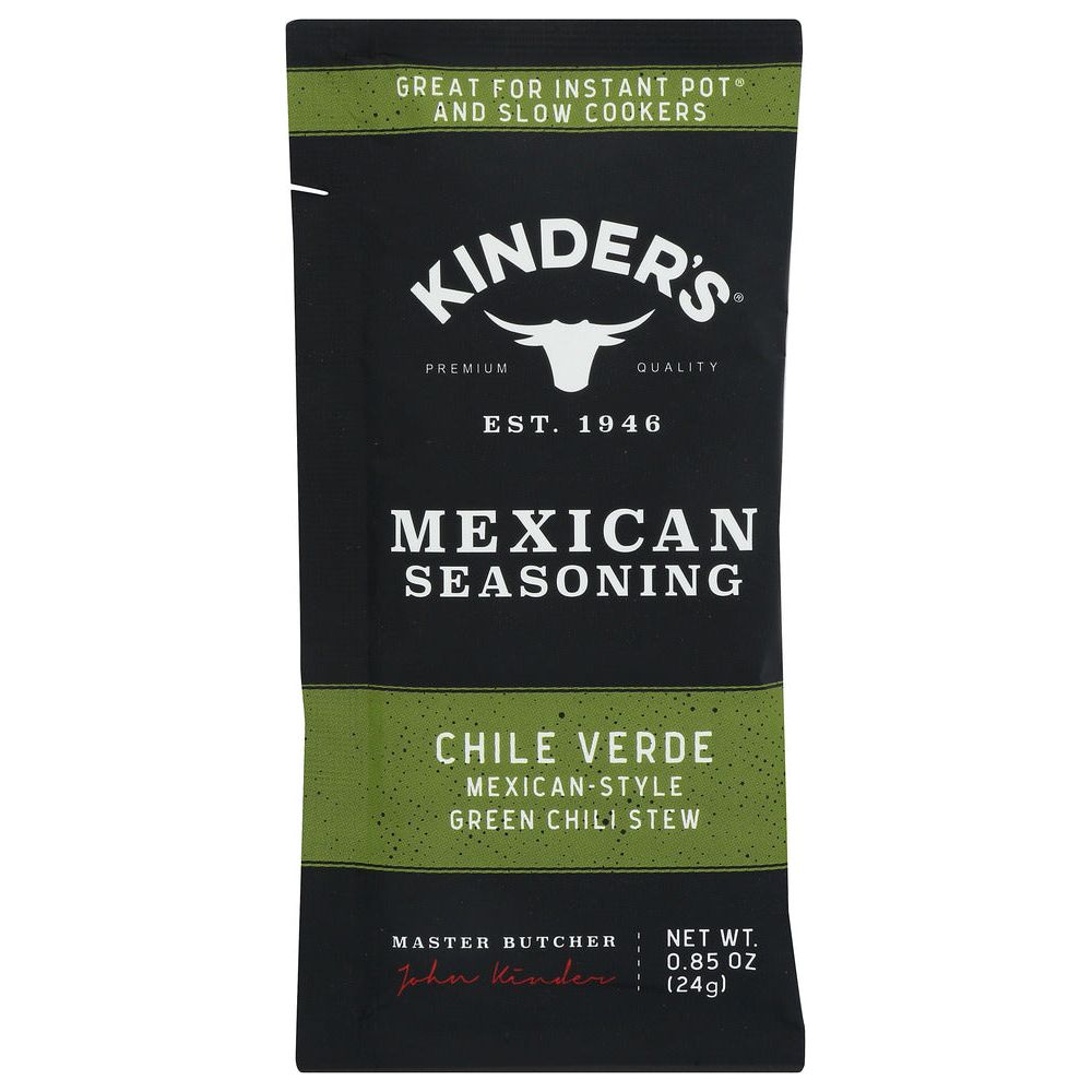 KINDERS: Seasoning Chile Verde, 0.85 OZ - #tag1# - #tag2#