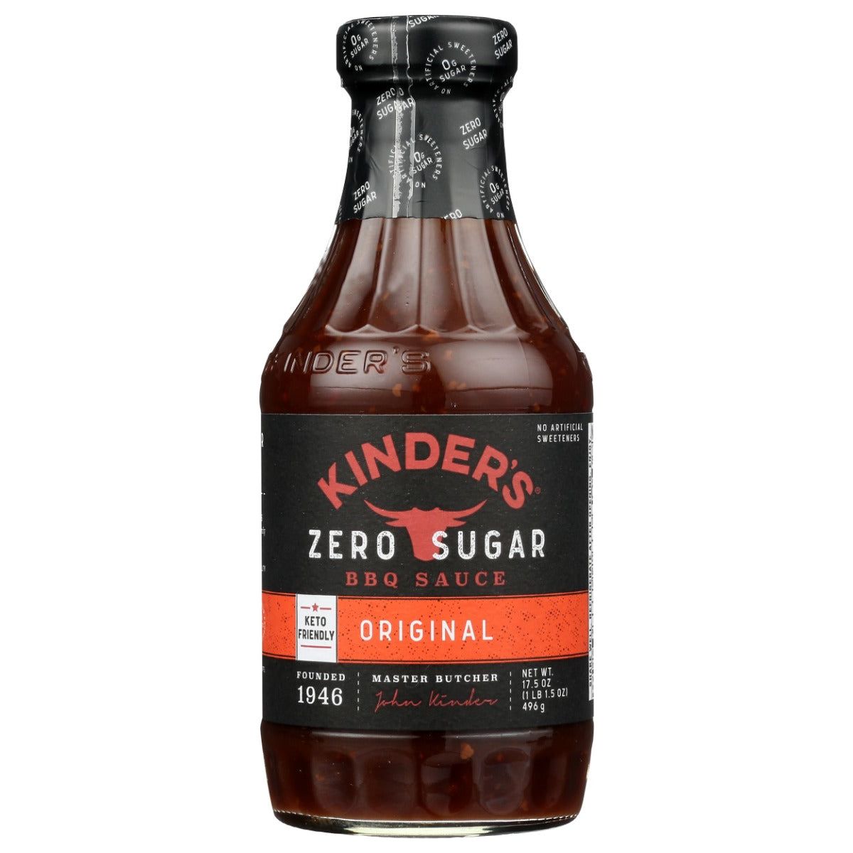 KINDERS: Zero Sugar Original BBQ Sauce, 17.5 oz - #tag1# - #tag2#