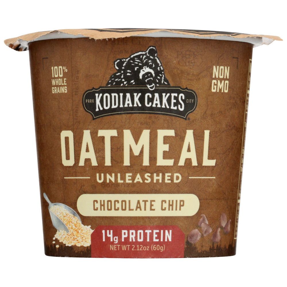 KODIAK: Oatmeal Cup Unleashed Chocolate Chip, 2.12 oz - Sunshine Co Op. - #tag1# - #tag2# - #tag3# - #tag4#