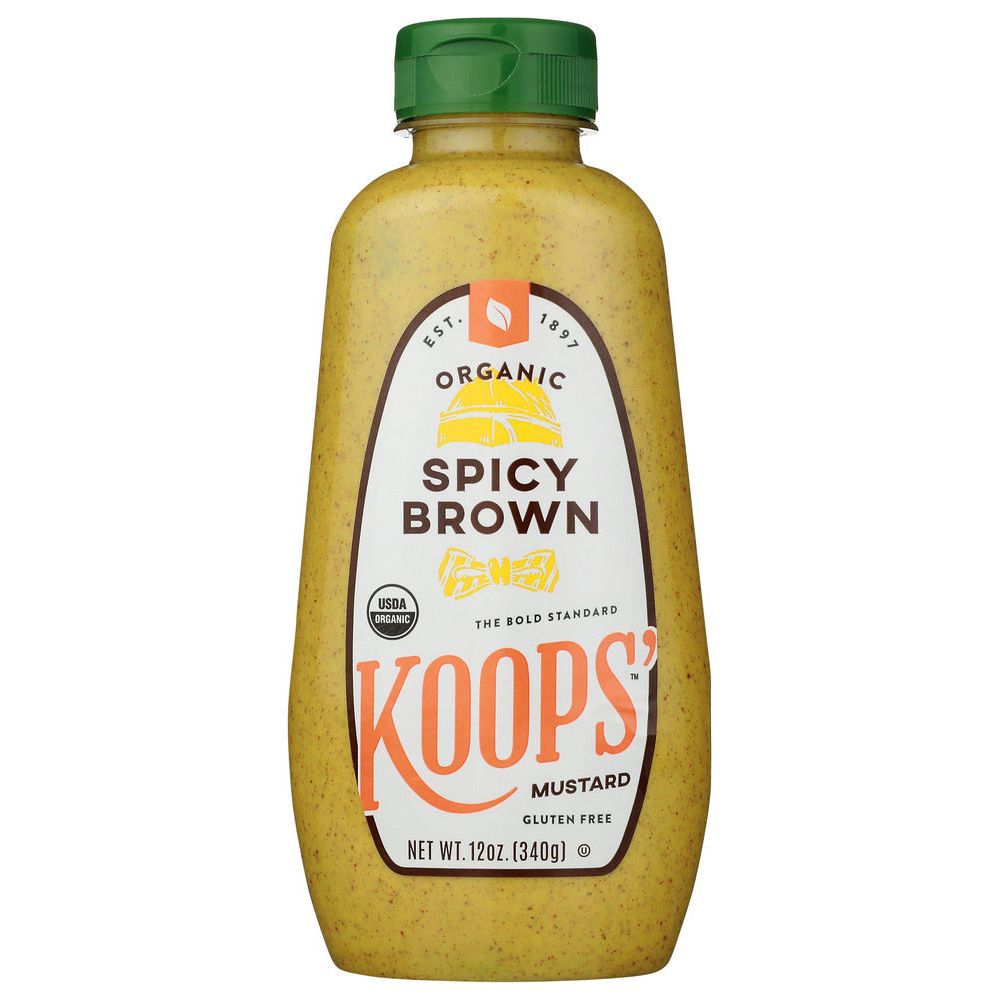 KOOPS: Mustard Spicy Brown Org, 12 oz - #tag1# - #tag2#