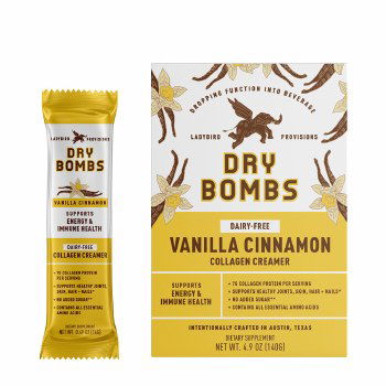 LADYBIRD PROVISIONS: Vanilla Cinnamon Collagen Creamer Bomb, 4.9 oz - #tag1# - #tag2#