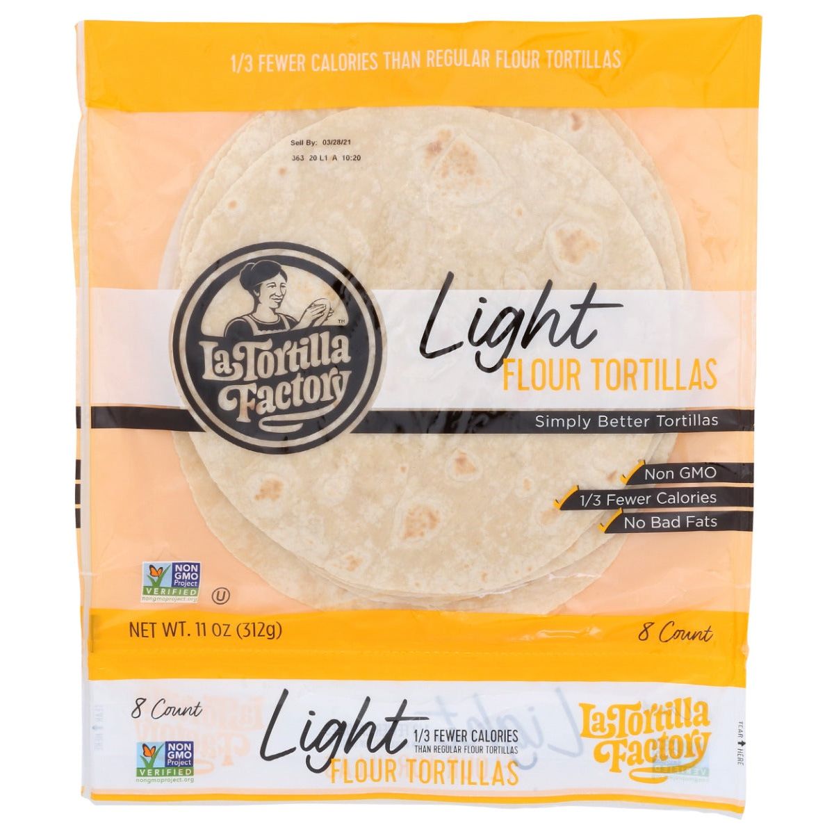 LA TORTILLA FACTORY: Light Flour Tortillas, 11 oz - #tag1# - #tag2#