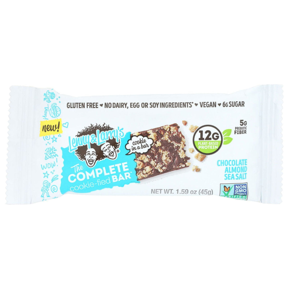 LENNY & LARRYS: Chocolate Almond Sea Salt Cookie Fied Bar, 1.59 oz - #tag1# - #tag2#