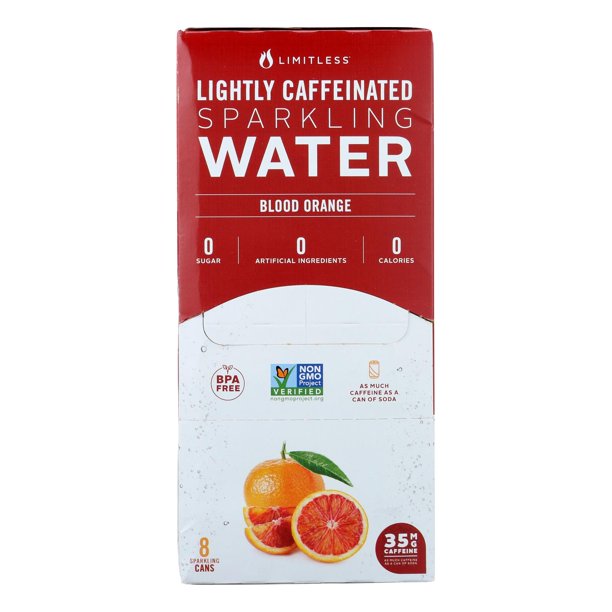 LIMITLESS: Blood Orange Sparkling Water 8 Pk, 96 fo - #tag1# - #tag2#