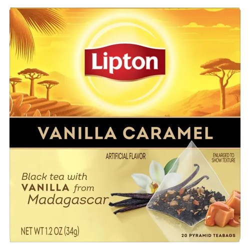 LIPTON: Vanilla Caramel Black Tea, 20 bg - #tag1# - #tag2#