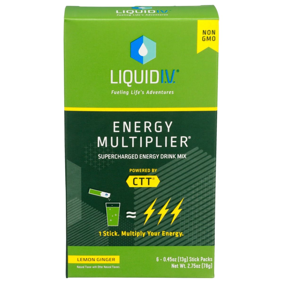 LIQUID IV: Energy Multiplier Lemon Ginger, 2.75 oz - #tag1# - #tag2#