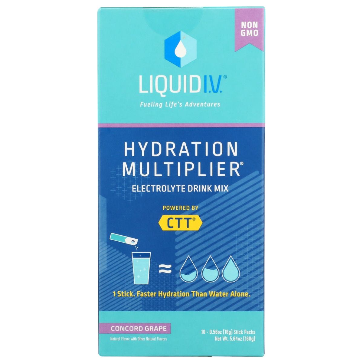 LIQUID IV: Hydration Multiplier Concord Grape 10Ct Box, 5.64 oz - #tag1# - #tag2#