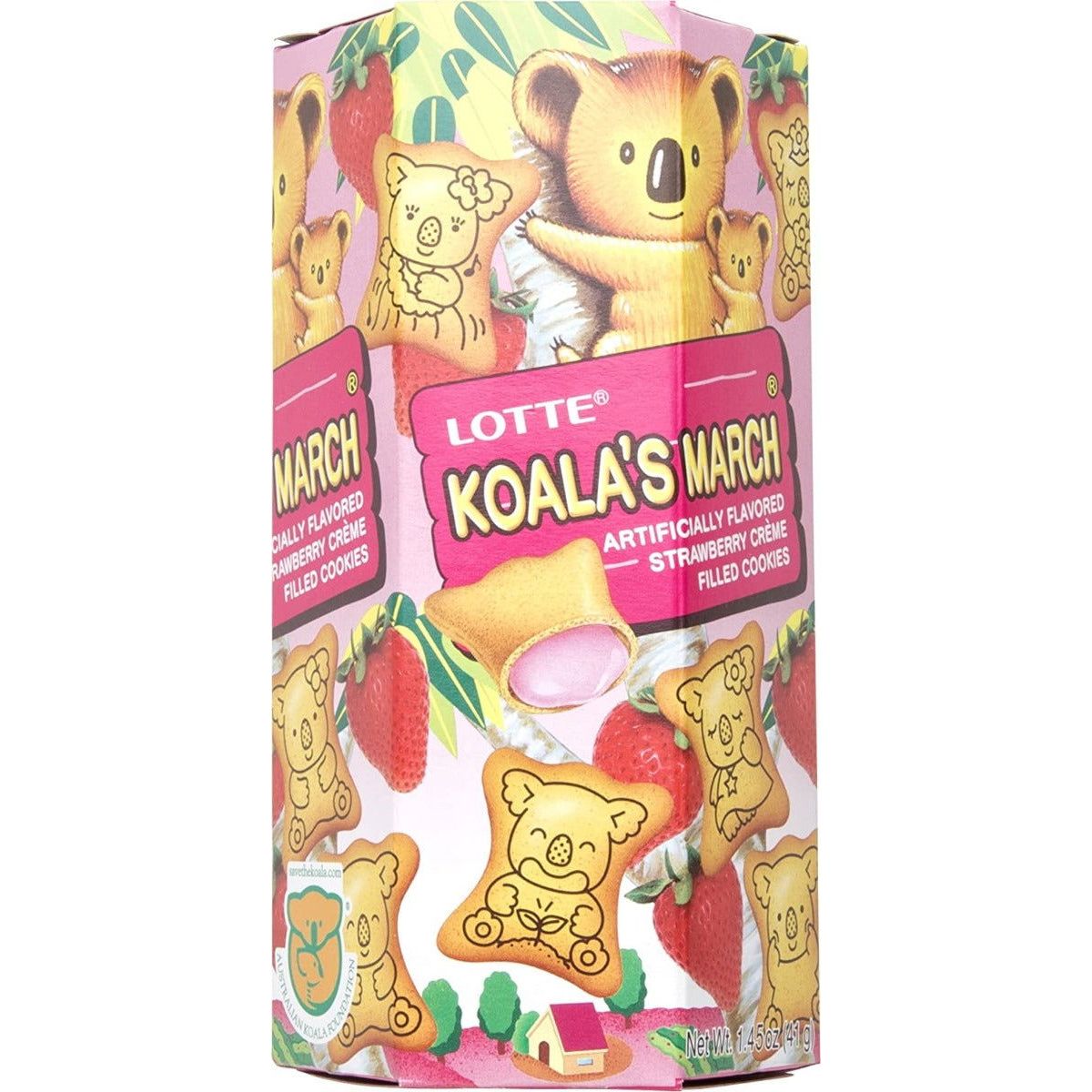 LOTTE: Cookies Koala Strwbry Sm, 1.45 oz - #tag1# - #tag2#